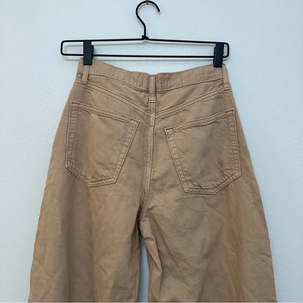 Etica‎ Devon Wide Leg Crop Jeans Khaki Size 26